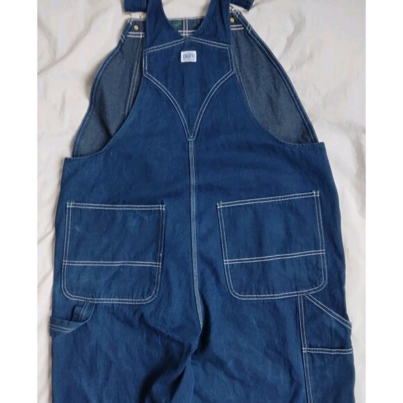 Liberty Overalls Mens Blue Denim Bib Work Bibs 42 x 32 - Picture 10 of 13